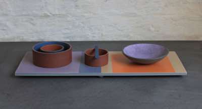 2015, L36 x W14 x H5cm, stained porcelain, terracotta, basalt